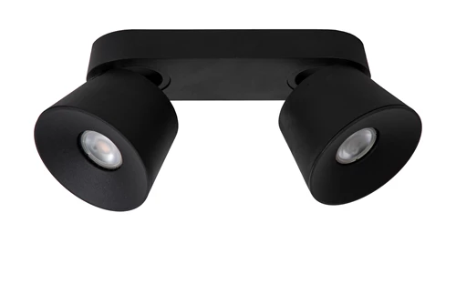 Lucide TRIGONO - Deckenstrahler - 2xGU10 - Schwarz - ausgeschaltet